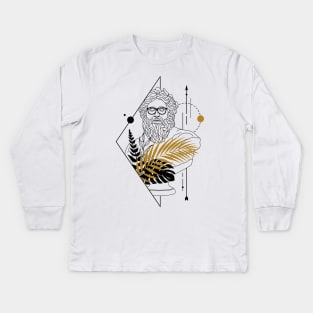 zeus the god of all gods Kids Long Sleeve T-Shirt